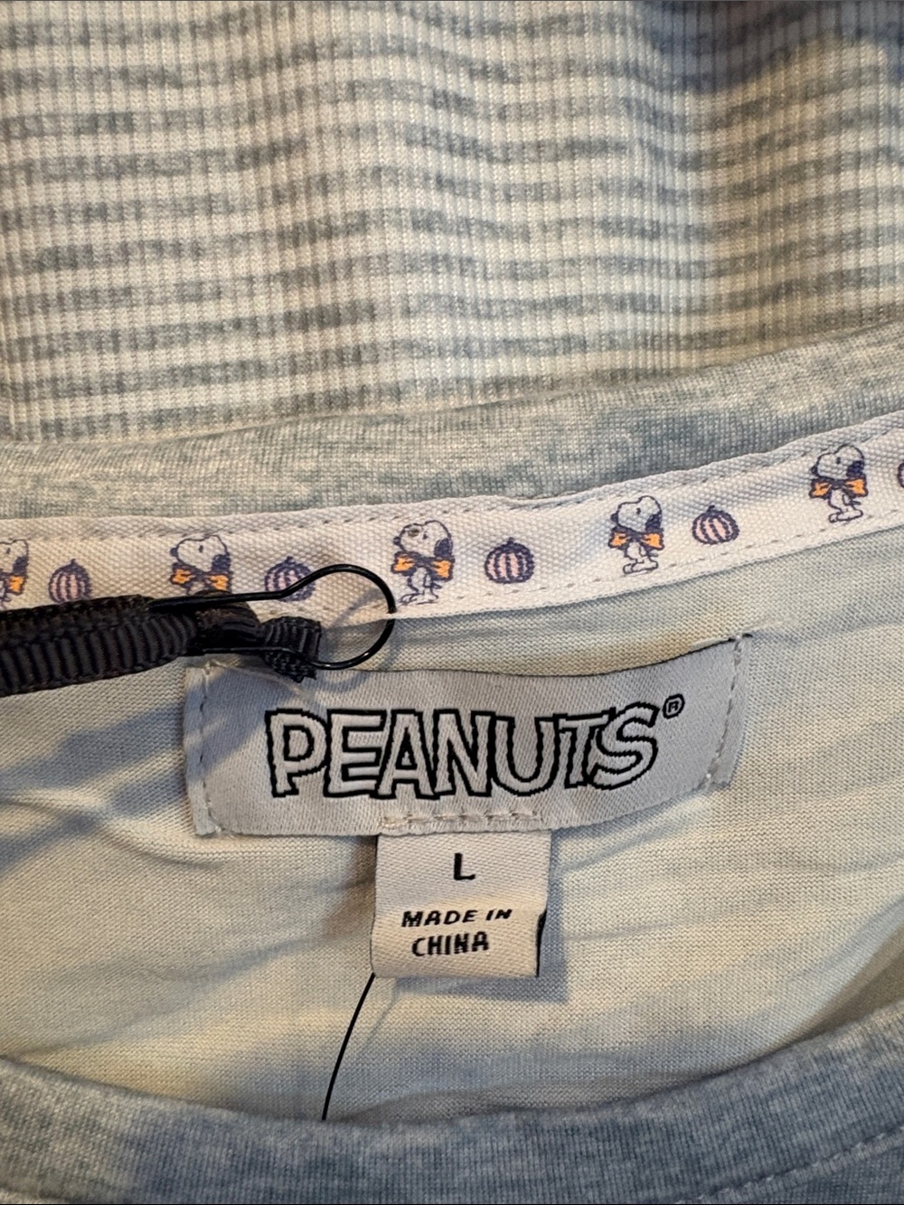 BNWT PEANUTS SNOOPY Halloween Pumpkin Fall Pajama Set 3 Piece Women's Size Large - Picture 5 of 12